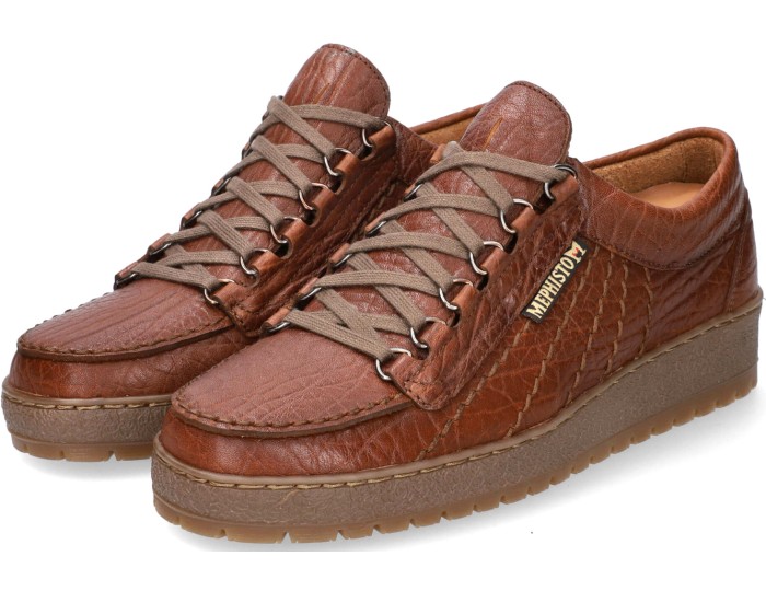 Mephisto RAINBOW lace up shoe for men dark brown leather